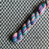 Jellywish -- mini-skein -- Broadway sparkle sock yarn -- ready to ship