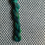 Emerald Starling -- mini-skein -- Broadway sparkle sock yarn -- ready to ship