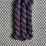 Pluto -- mini-skein -- Broadway sparkle sock yarn -- ready to ship