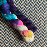JELLYWISH and Moonlit Mermaid * Broadway Sparkle Sock Set * -- full-size skein with mini-skein -- ready to ship yarn