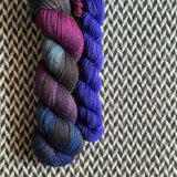 PLUTO and Desert at Night * Broadway Sparkle Sock Set * -- full-size skein with mini-skein -- ready to ship yarn