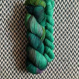 EMERALD STARLING and Lucky Bird * Broadway Sparkle Sock Set * -- full-size skein with mini-skein -- ready to ship yarn