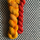 GLOW BIG OR GLOW HOME and Backbeat * Broadway Sparkle Sock Set * -- full-size skein with mini-skein -- ready to ship yarn