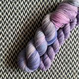 MISTY MORNING and Sweet Pea * Broadway Sparkle Sock Set * -- full-size skein with mini-skein -- ready to ship yarn