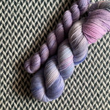 MISTY MORNING and Sweet Pea * Broadway Sparkle Sock Set * -- full-size skein with mini-skein -- ready to ship yarn