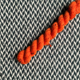 Punkin Chunkin -- mini-skein -- Harlem sock yarn -- ready to ship