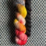 DRUMLINE and Night Smoke * Broadway Sparkle Sock Set * -- full-size skein with mini-skein -- ready to ship yarn