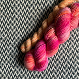 HIBISCUS and Melba Rose * Broadway Sparkle Sock Set * -- full-size skein with mini-skein -- ready to ship yarn