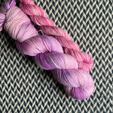 DESERT BLOOM and Amusement * Broadway Sparkle Sock Set * -- full-size skein with mini-skein -- ready to ship yarn