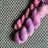 DESERT BLOOM and Amusement * Broadway Sparkle Sock Set * -- full-size skein with mini-skein -- ready to ship yarn