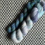 CERULEAN CELEBRATION and Water Lilies * Broadway Sparkle Sock Set * -- full-size skein with mini-skein -- ready to ship yarn