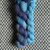 AZURE AFFAIR and Wallflower * Broadway Sparkle Sock Set * -- full-size skein with mini-skein -- ready to ship yarn
