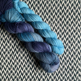 AZURE AFFAIR and Wallflower * Broadway Sparkle Sock Set * -- full-size skein with mini-skein -- ready to ship yarn