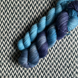 AZURE AFFAIR and Wallflower * Broadway Sparkle Sock Set * -- full-size skein with mini-skein -- ready to ship yarn