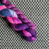 ELECTRIC SHEEP and Creature from the Grape Lagoon * Broadway Sparkle Sock Set * -- full-size skein with mini-skein -- ready to ship yarn