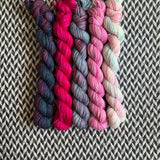 Diversion *5 Mini-Skein Set* -- Broadway sparkle sock yarn -- ready to ship