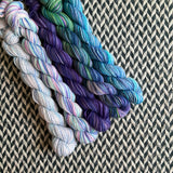 Oasis *5 Mini-Skein Set* -- Times Square sock yarn -- ready to ship