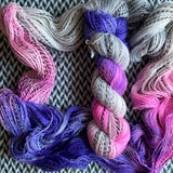 CHOPSTICKS -- Wave Hill zebra fingering yarn -- ready to ship