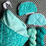 THE TEAL DEAL -- project bag -- ready to ship