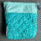 THE TEAL DEAL -- project bag -- ready to ship
