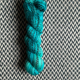 THE TEAL DEAL -- Wave Hill zebra fingering yarn -- ready to ship