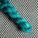 THE TEAL DEAL -- Wave Hill zebra fingering yarn -- ready to ship