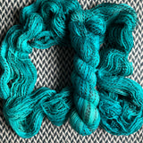 THE TEAL DEAL -- Wave Hill zebra fingering yarn -- ready to ship
