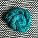 THE TEAL DEAL -- Wave Hill zebra fingering yarn -- ready to ship