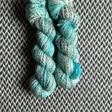 HAPPILY EVER AQUA -- Wave Hill zebra fingering yarn -- ready to ship