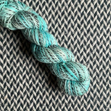 HAPPILY EVER AQUA -- Wave Hill zebra fingering yarn -- ready to ship