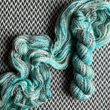 HAPPILY EVER AQUA -- Wave Hill zebra fingering yarn -- ready to ship