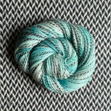 HAPPILY EVER AQUA -- Wave Hill zebra fingering yarn -- ready to ship