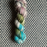 UN-BUD-LIEVABLE -- Wave Hill zebra fingering yarn -- ready to ship