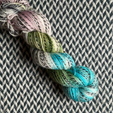UN-BUD-LIEVABLE -- Wave Hill zebra fingering yarn -- ready to ship