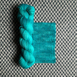 THE TEAL DEAL -- Broadway sparkle sock yarn -- ready to ship