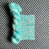 HAPPILY EVER AQUA -- Broadway sparkle sock yarn -- ready to ship