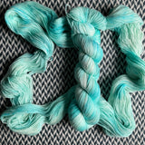HAPPILY EVER AQUA -- Broadway sparkle sock yarn -- ready to ship