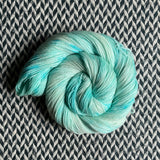 HAPPILY EVER AQUA -- Broadway sparkle sock yarn -- ready to ship
