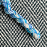 Longicorn -- mini-skein -- Broadway sparkle sock yarn-- ready to ship