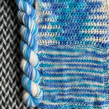 Longicorn -- mini-skein -- Broadway sparkle sock yarn-- ready to ship