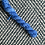 OOAK Blue -- mini-skein -- Broadway sparkle sock yarn-- ready to ship