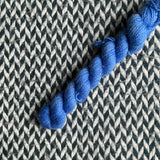 OOAK Blue -- mini-skein -- Broadway sparkle sock yarn-- ready to ship