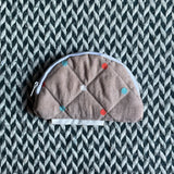 POLKA DOT -- small notion pouch with zipper -- ready to ship