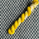 Banana Taffy -- mini-skein -- Kew Gardens DK yarn -- ready to ship