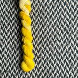 Banana Taffy -- mini-skein -- Times Square sock yarn -- ready to ship
