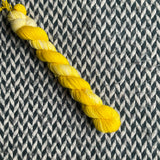 Banana Taffy -- mini-skein -- Times Square sock yarn -- ready to ship