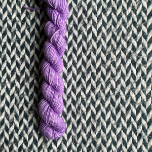 Lavender Macaron -- mini-skein -- Times Square sock yarn-- ready to ship