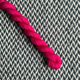 Viva Magenta -- mini-skein -- Times Square sock yarn-- ready to ship