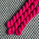 Viva Magenta -- mini-skein -- Times Square sock yarn-- ready to ship