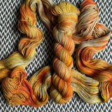 SQUASH BLOSSOM -- Broadway sparkle sock yarn -- ready to ship